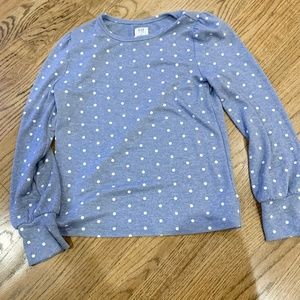 Girls Gap long sleeve polka dot top. Size Large (10)